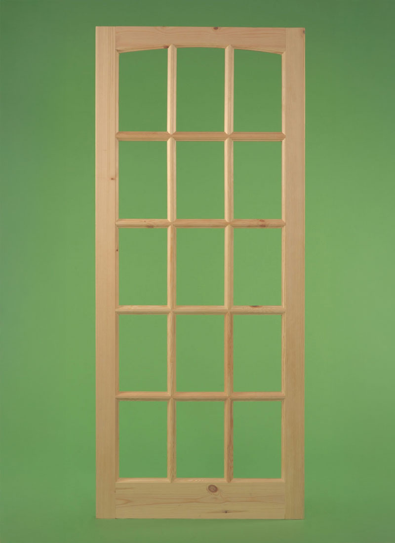 Georgian Door 15 Pane Studio - Arch Top