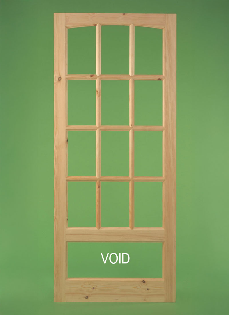 Georgian Door 12 Pane Studio - Arch Top