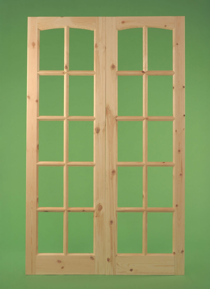 Georgian Door 10 Pane Arch Top (Pair)