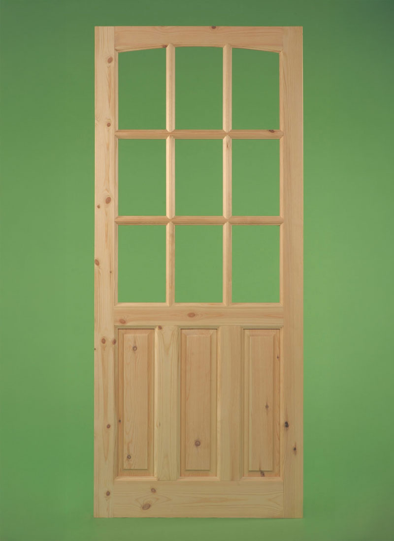 Georgian Door 9 Pane Studio Panelled Infill TEMPORARY OUT OF STOCK