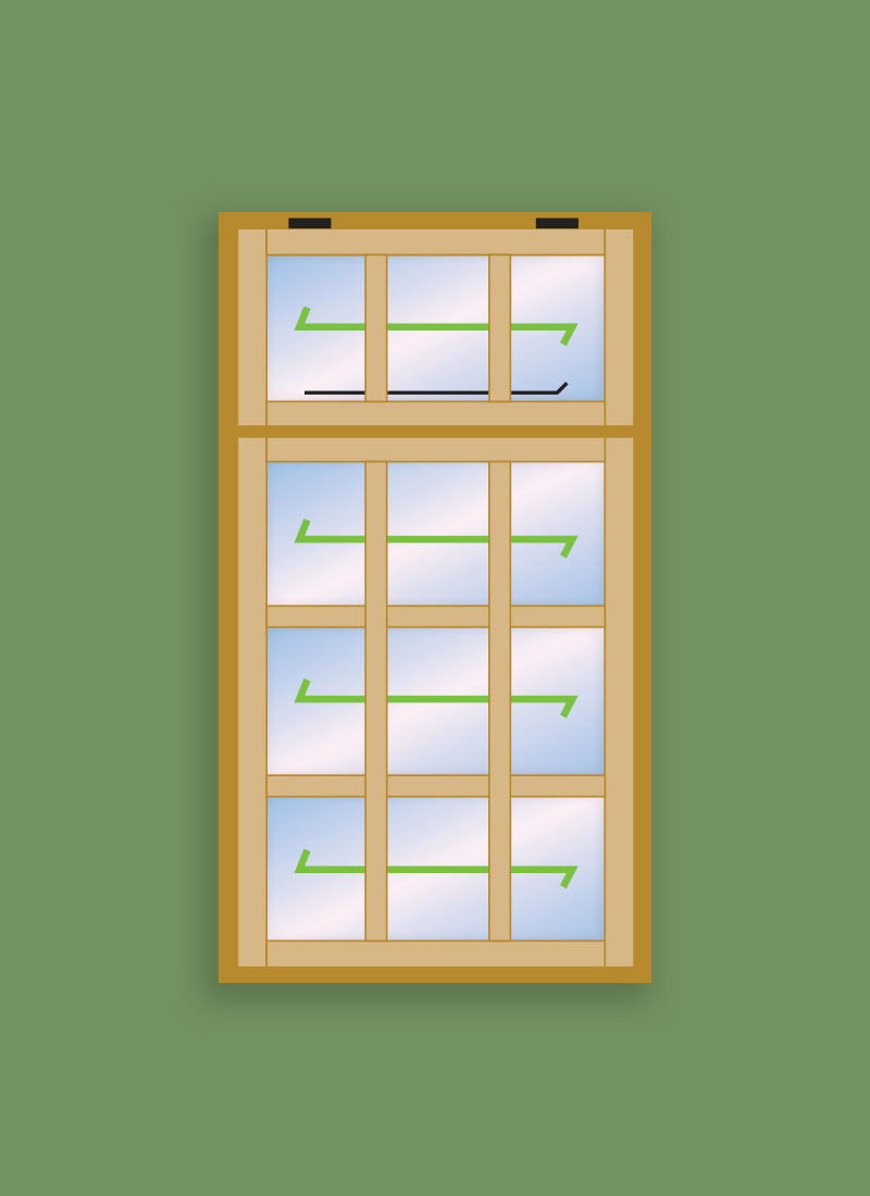 Georgian Toppers 12 Pane