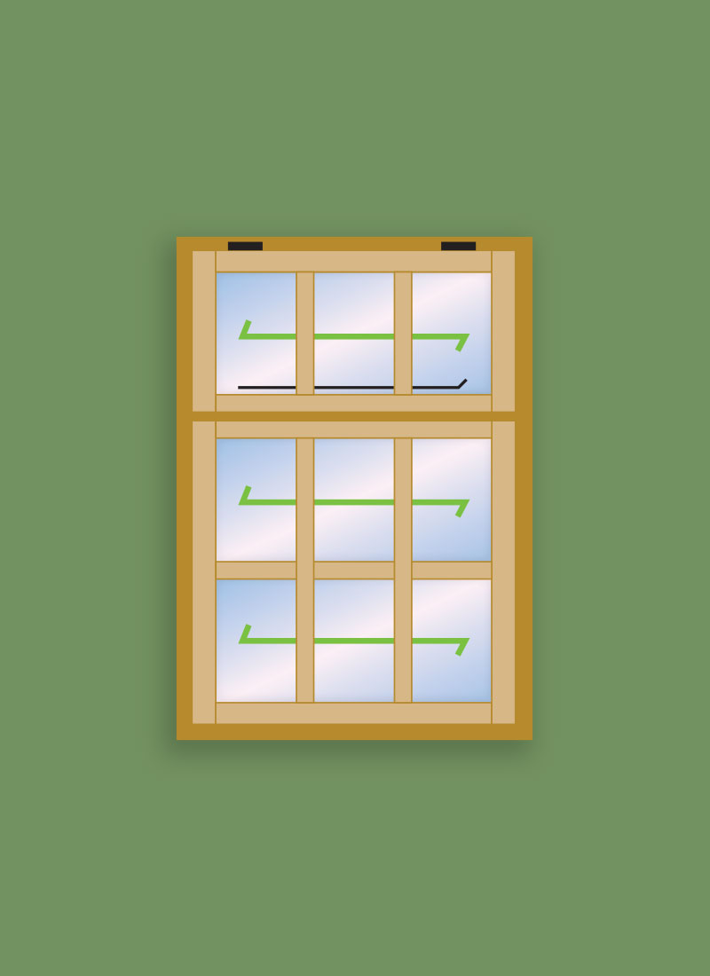 Georgian Toppers 9 Pane