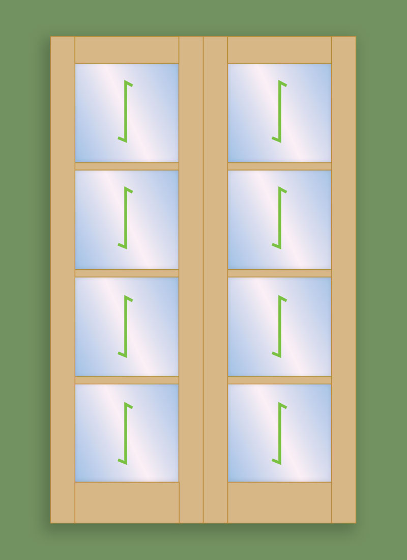 4 Pane - Daylight Doors (Pair)
