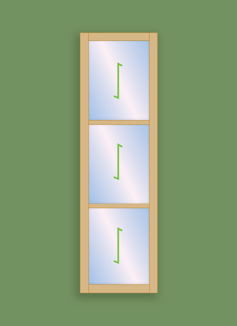 3 Pane - Daylight Fixed Window