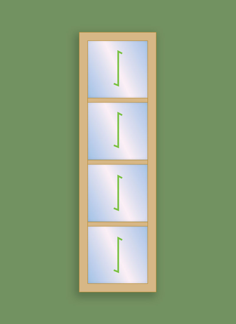 4 Pane - Daylight Window (Fixed)