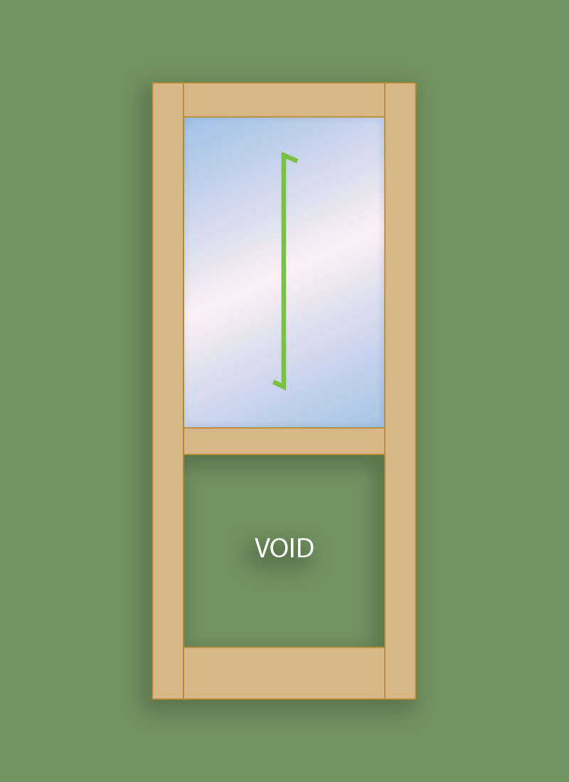 1 Pane Classic Door (Single)