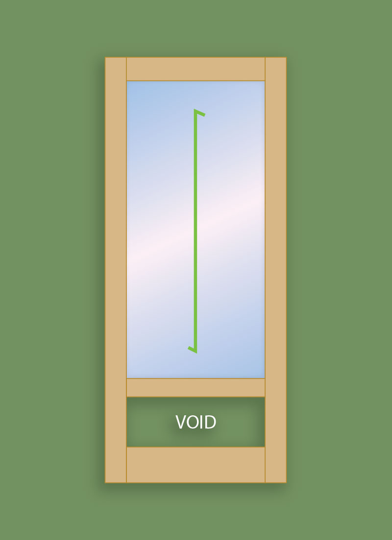 1 Pane Classic Door (Single)