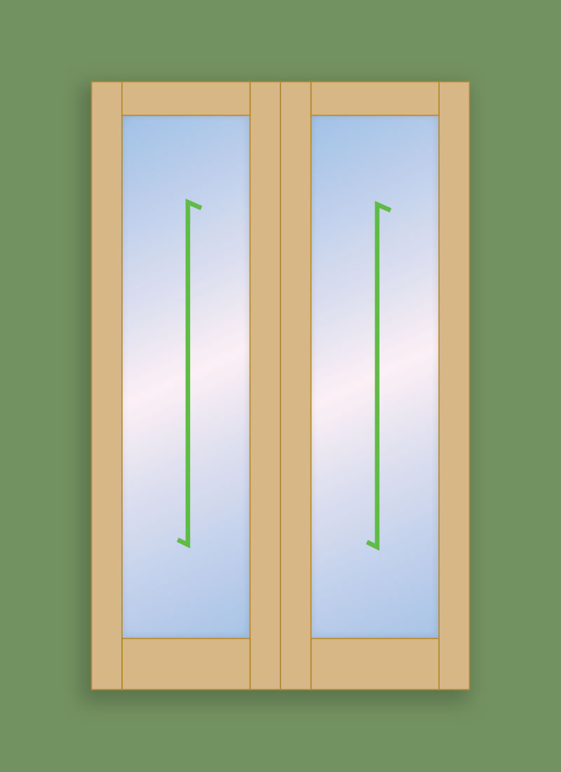 1 Pane - Classic French Door (Pair)
