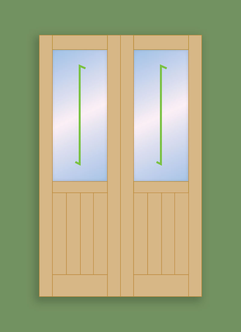 1 Pane Classic Boarded Door TEMPORARY OUT OF STOCK