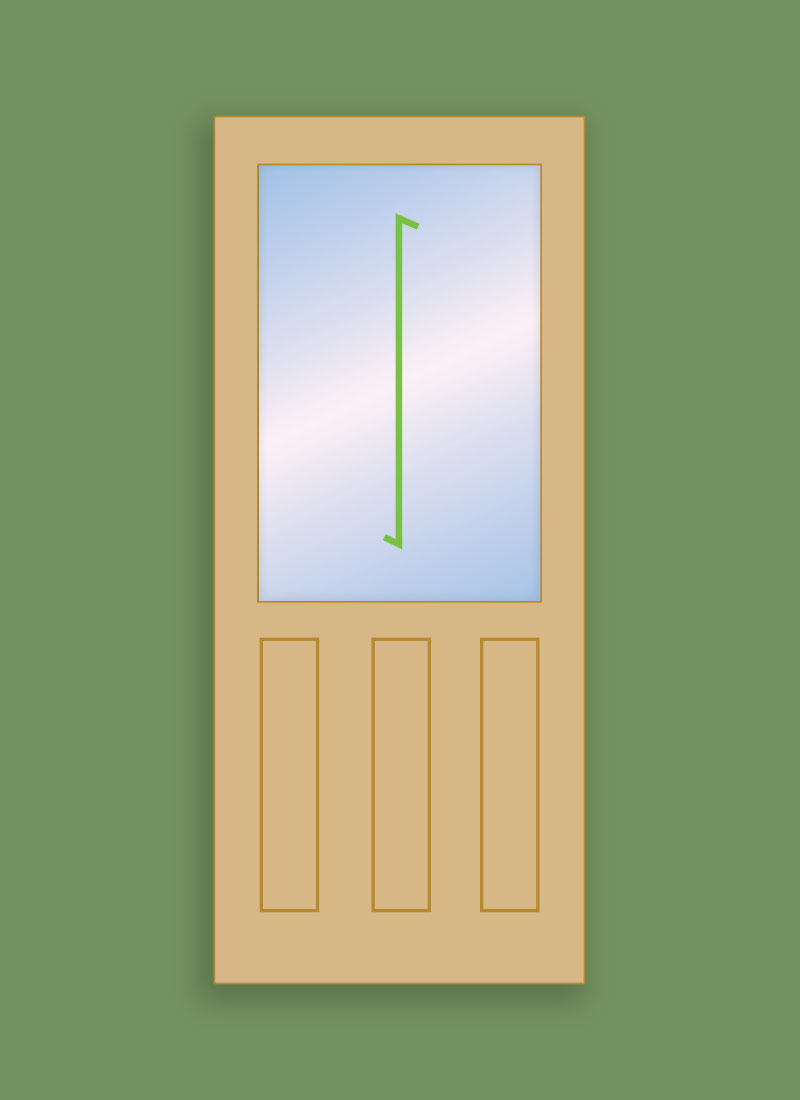 1 Pane Classic Panel Door (Single) TEMPORARY OUT OF STOCK
