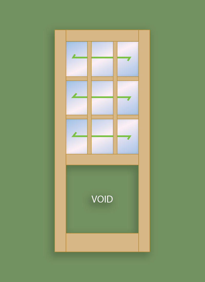 Georgian Door 9 Pane Studio