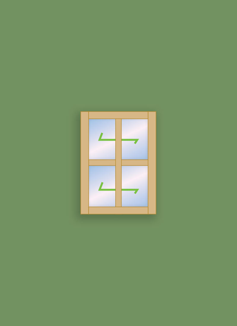 Georgian Window 4 Pane - Fixed