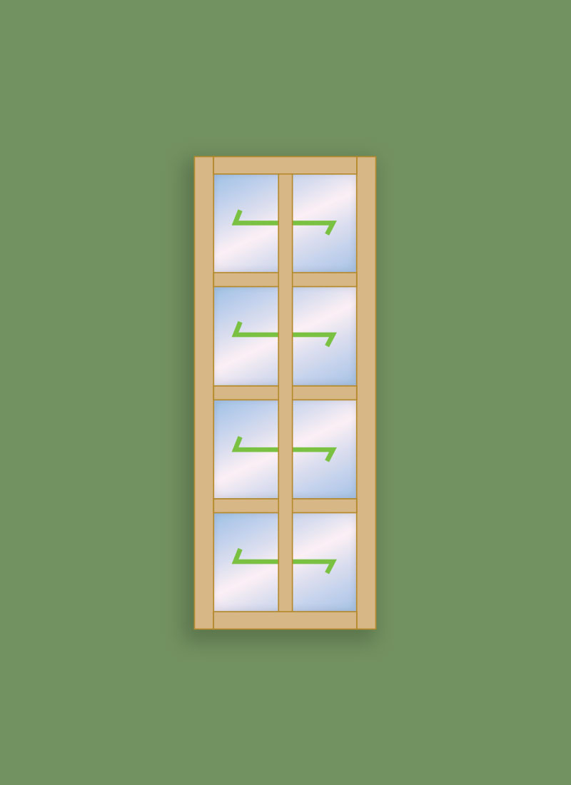 Georgian Window 8 Pane - Fixed