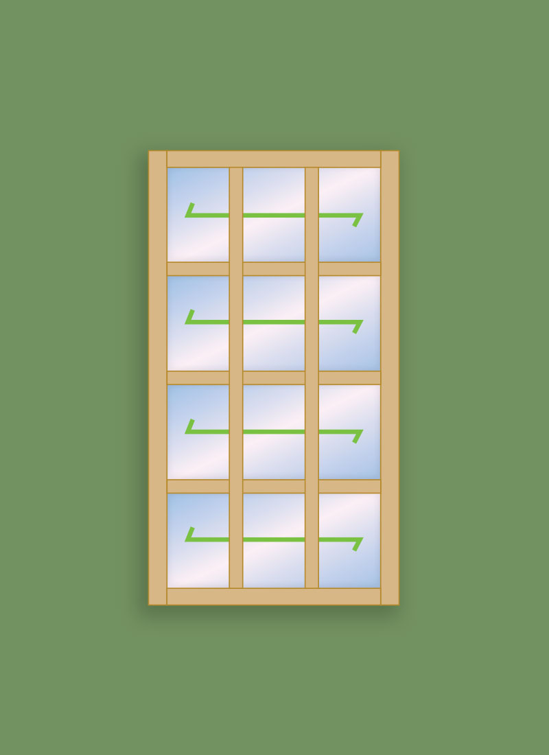 Georgian Window 12 Pane - Fixed
