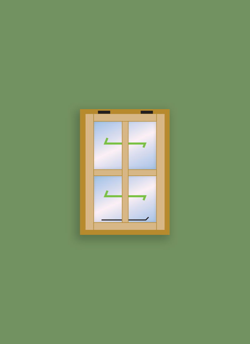Georgian Window 4 Pane - Sash