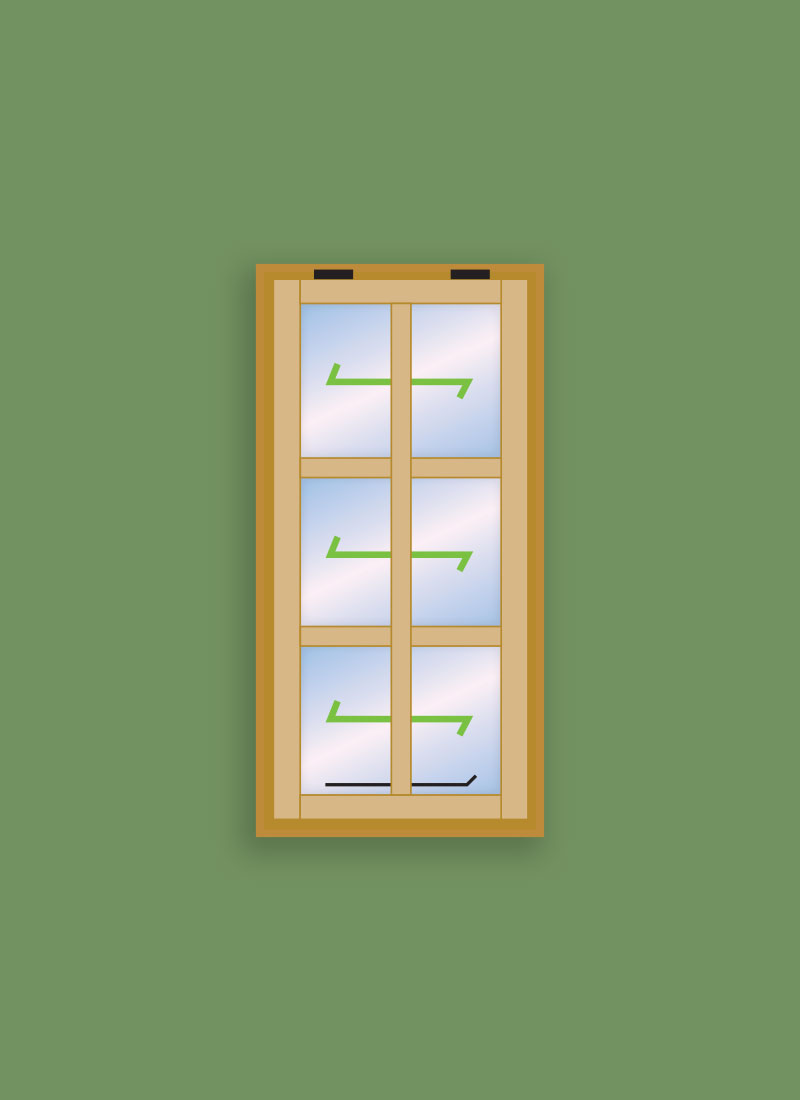 Georgian Window 6 Pane - Sash