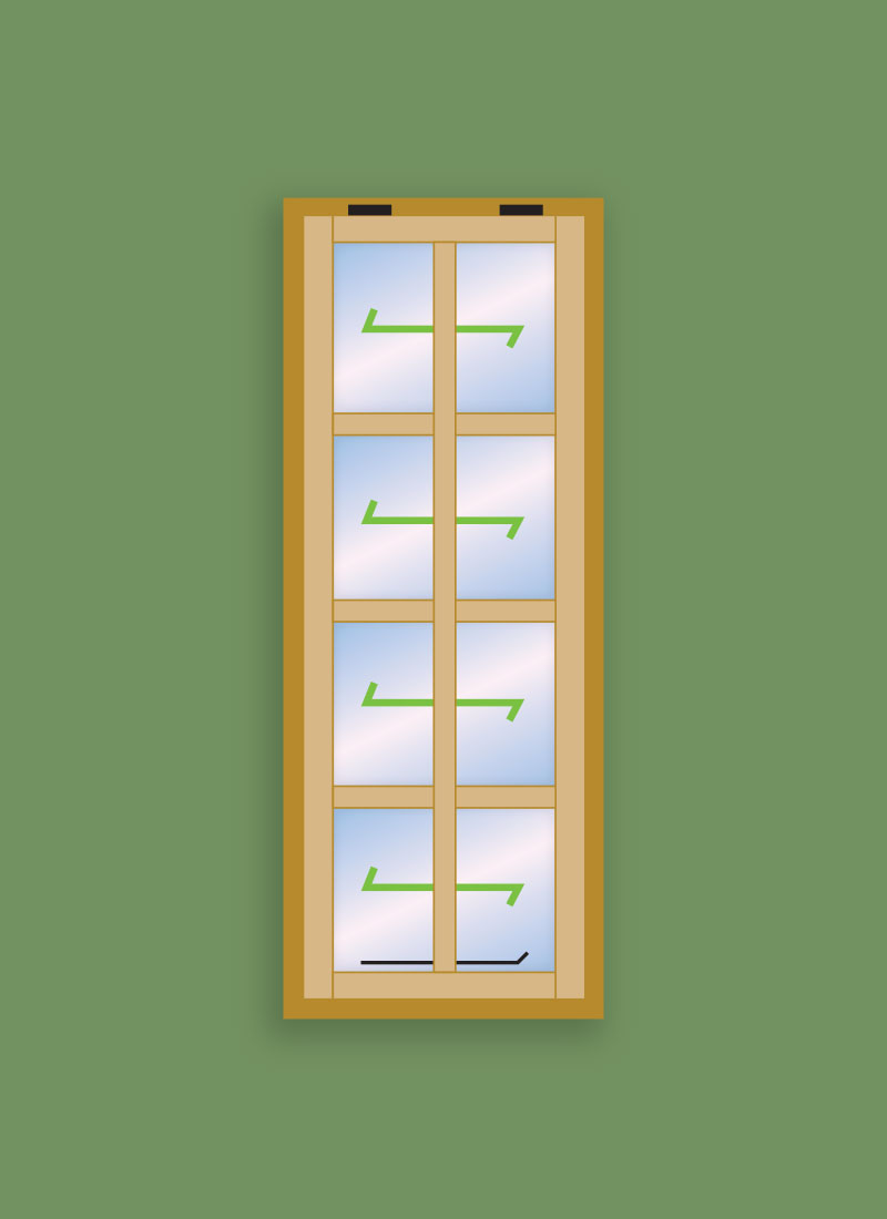 Georgian Window 8 Pane - Sash