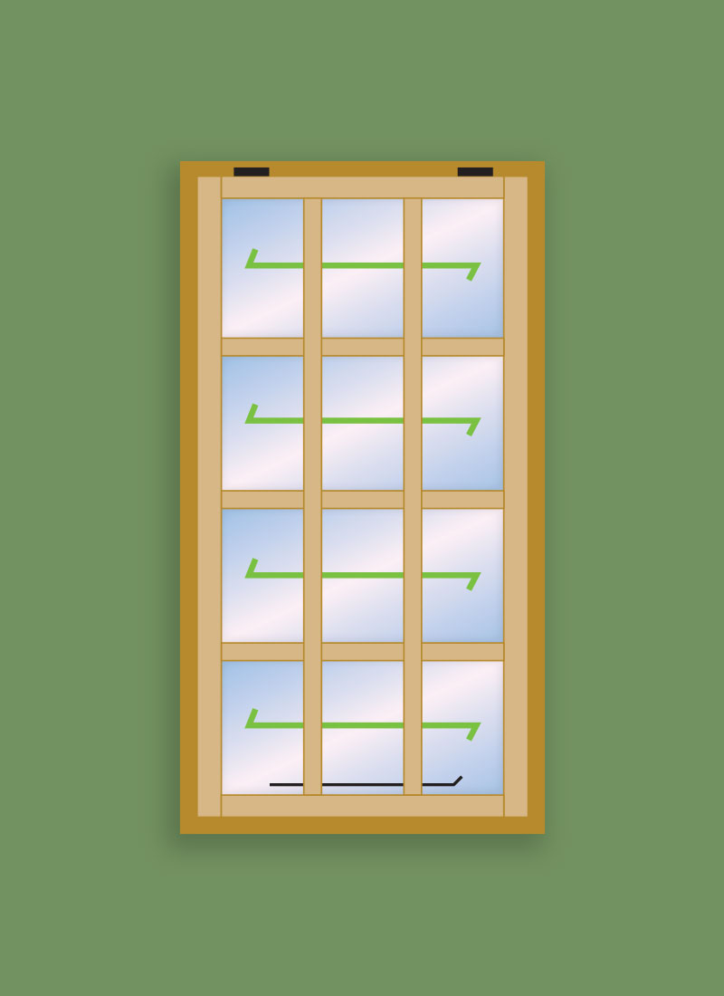 Georgian Window 12 Pane - Sash
