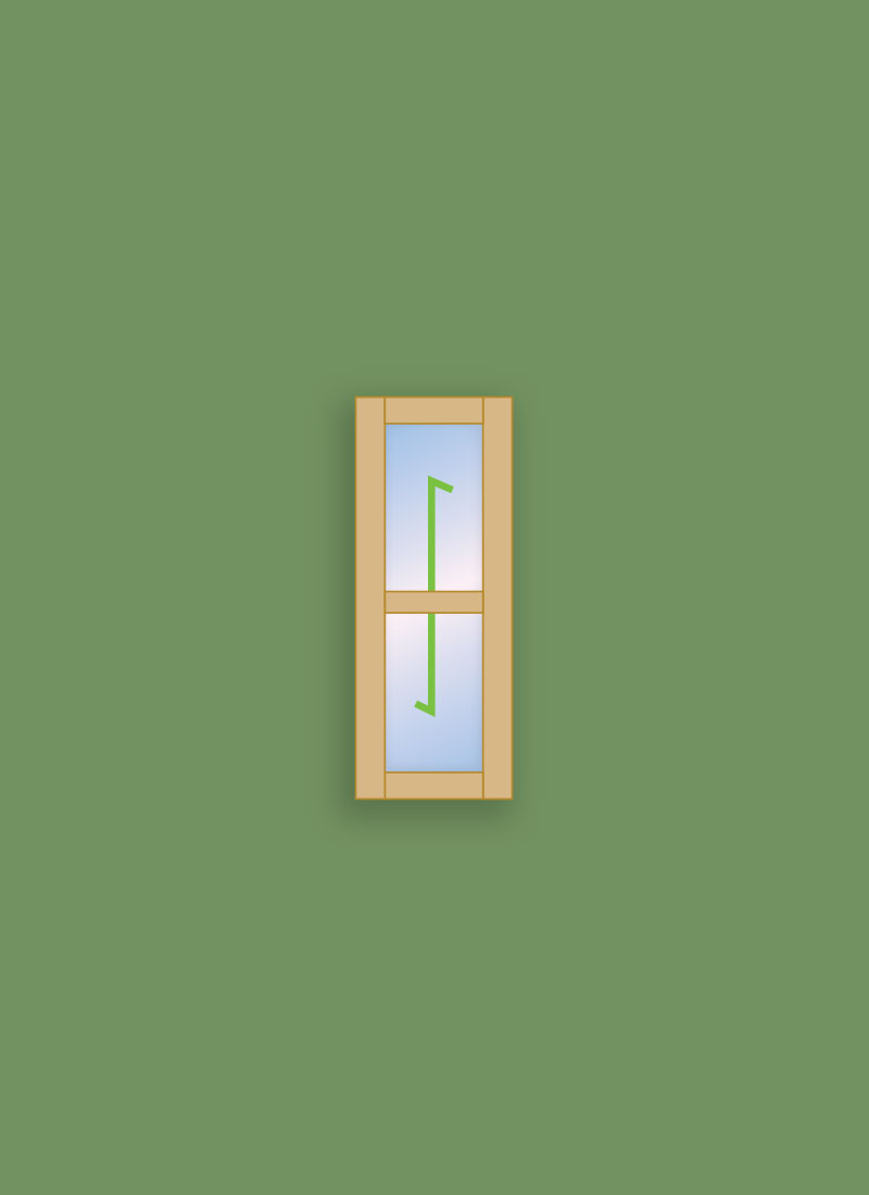 Georgian Window 2 Pane Side Light (Fixed)