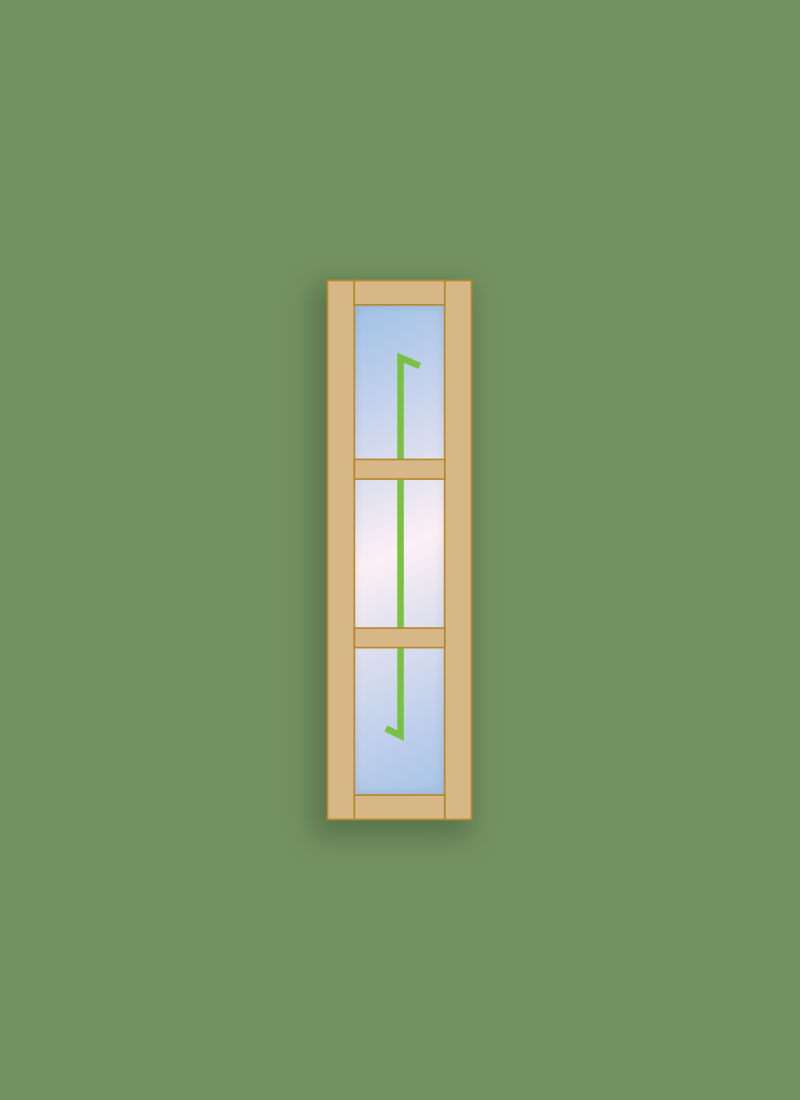 Georgian Window 3 Pane Side Light (Fixed)