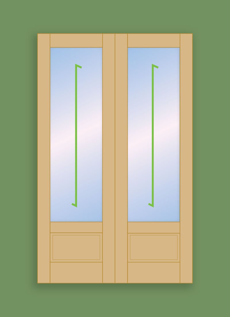 1 Pane Classic Door - Panel (Pair) TEMPORARY OUT OF STOCK