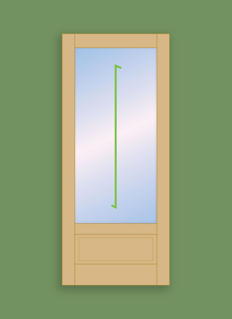 1 Pane Classic Panel Door (Single) TEMPORARY OUT OF STOCK