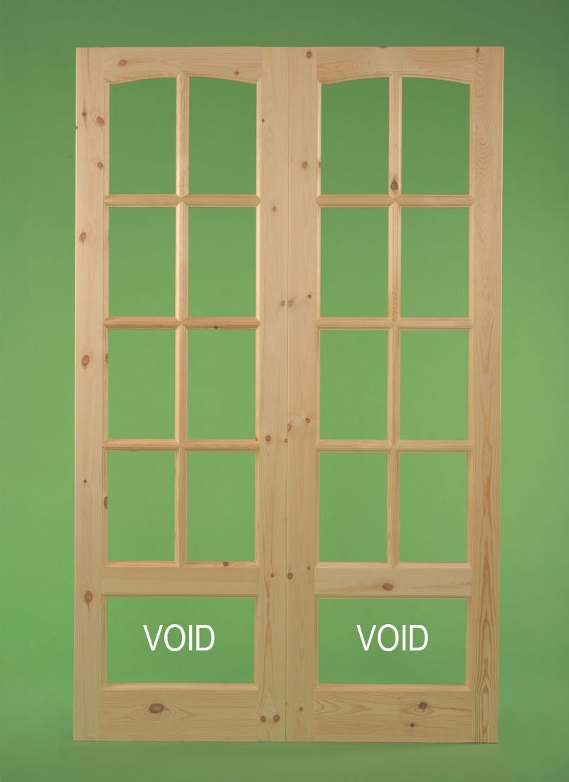 Georgian Door 8 Pane - Arch Top (Pair)