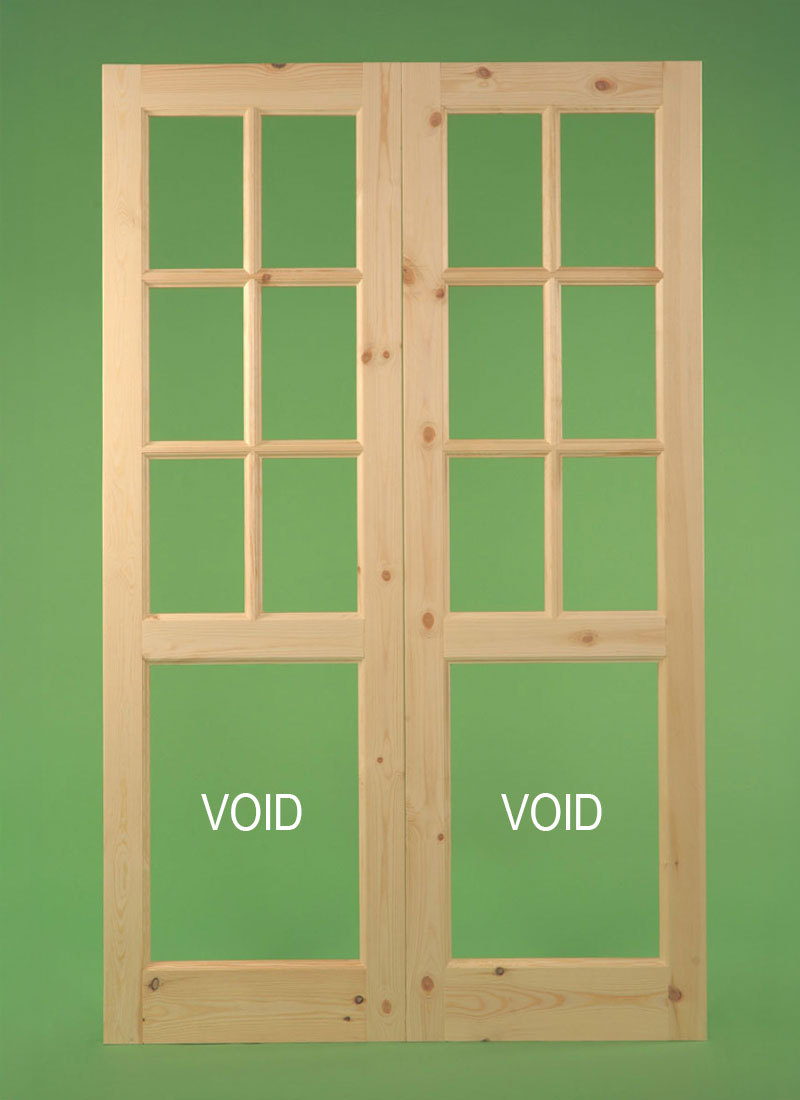 Georgian Door 6 Pane (Pair)
