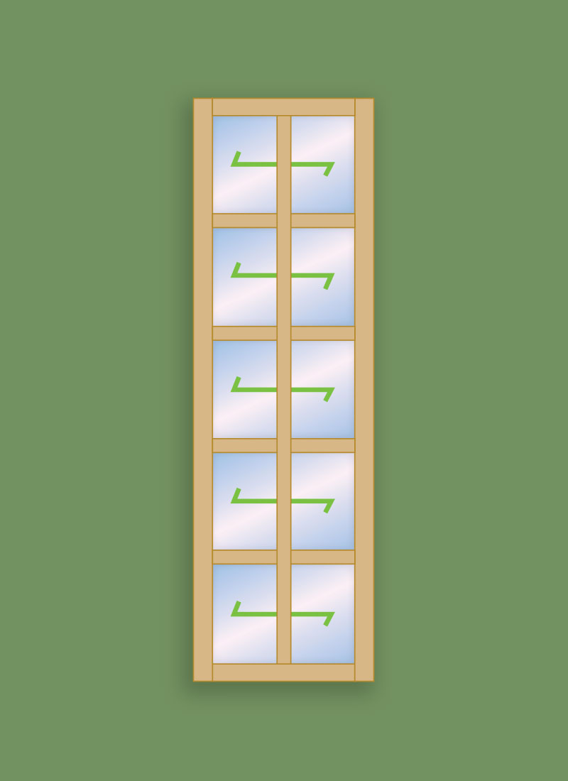 Georgian Window 10 Pane (Fixed)