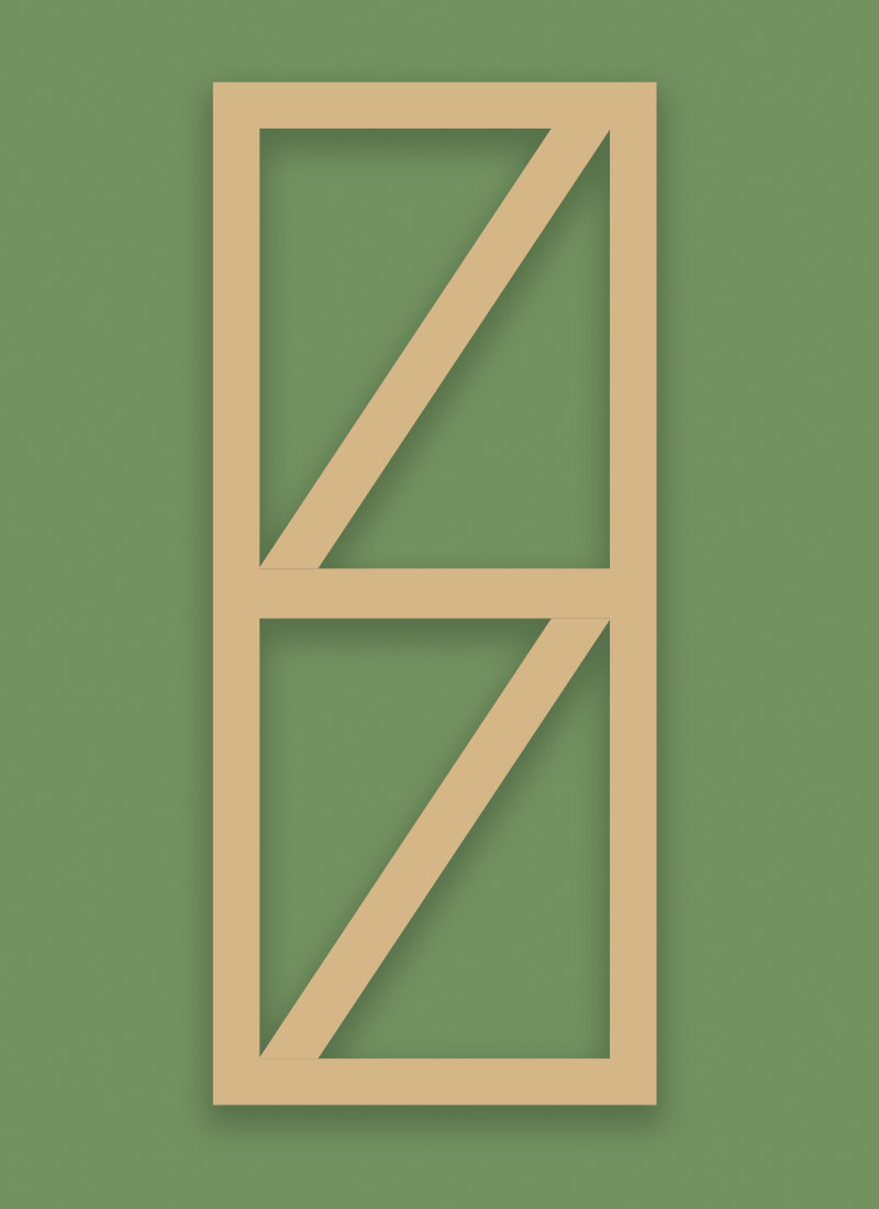 Ledge & Brace Shed Door Frame